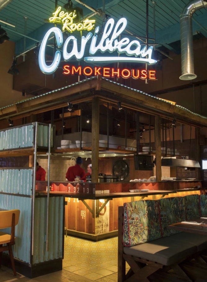 伦敦的levis caribbean smokehouse餐厅