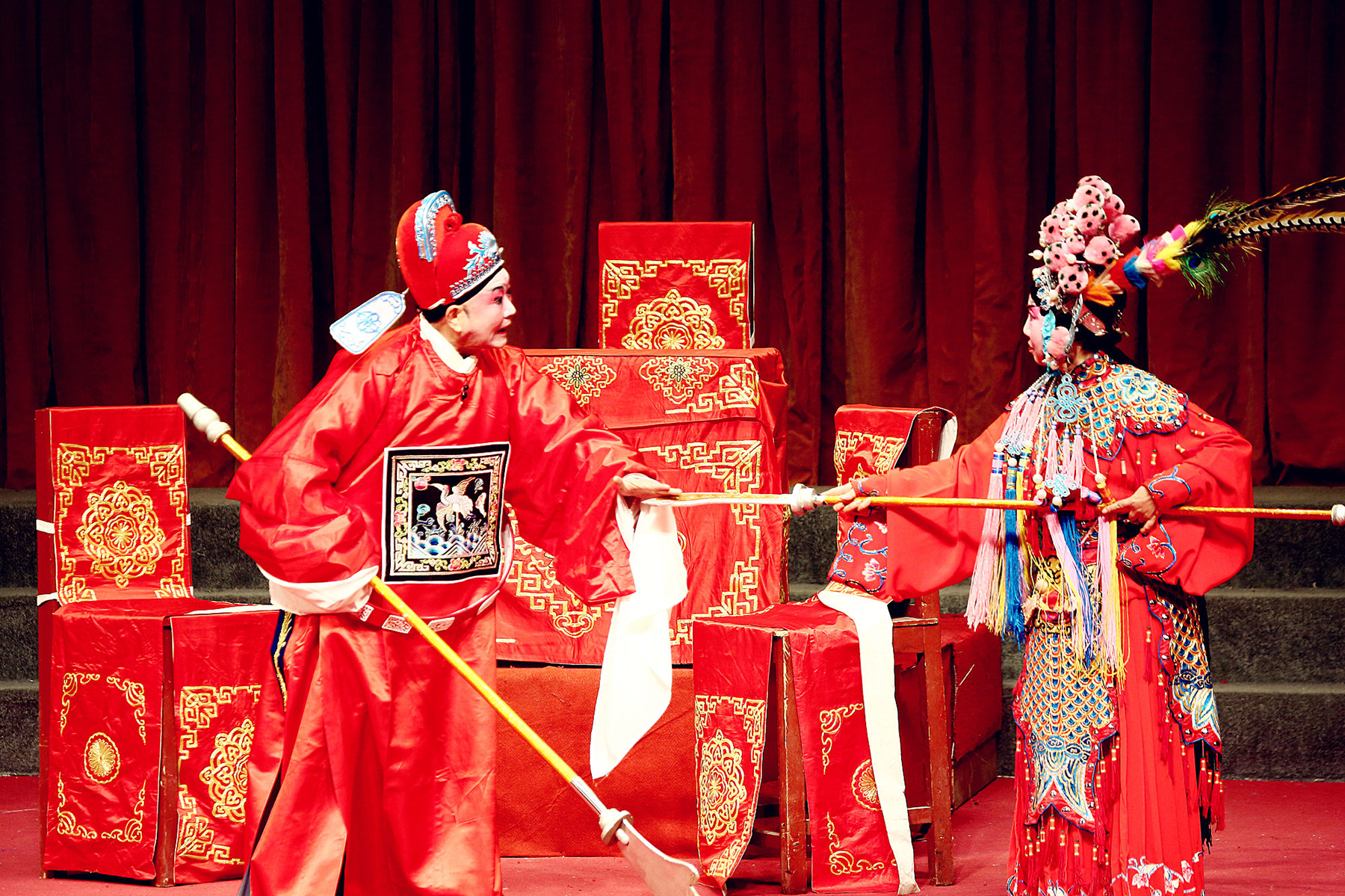 【2016正月初一开年大戏】巴城川剧老艺人联袂精彩上演;双花配,剧拍