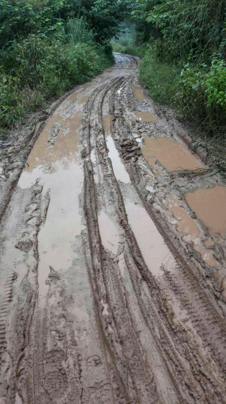这路下雨就面目全非!