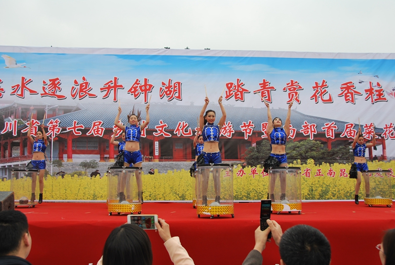 安岳县元坝镇菜花节图片