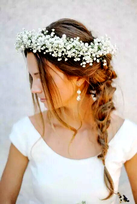 花仙子婚礼发型,爱上甜美花朵