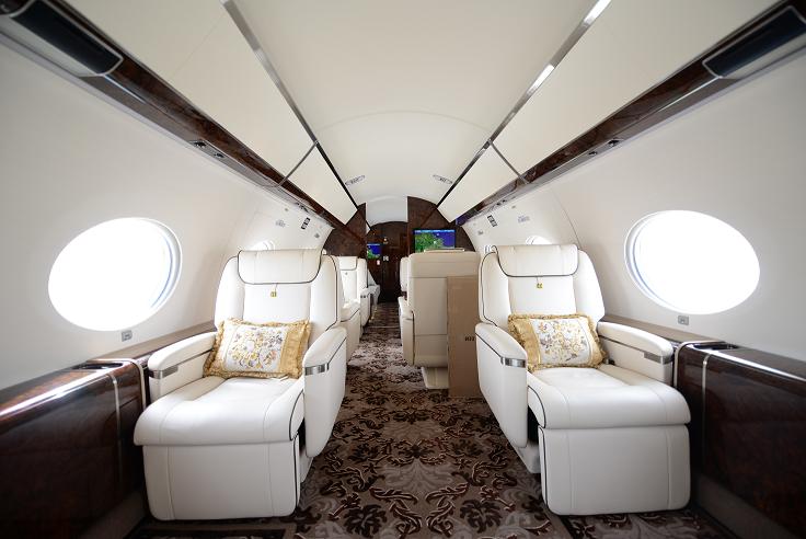 南山公务机顶级湾流g650er正式交付 首降烟台蓬莱国际机场