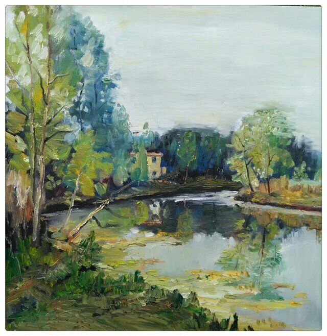 蒋洪兵田园写意风景画派2016年4月写生作品