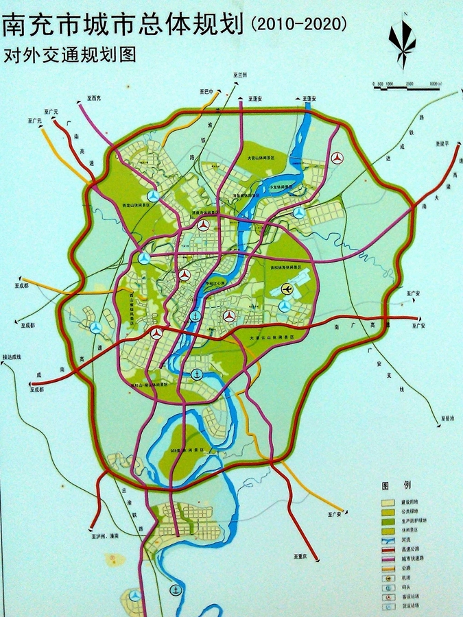 南充市南西大道路线图图片