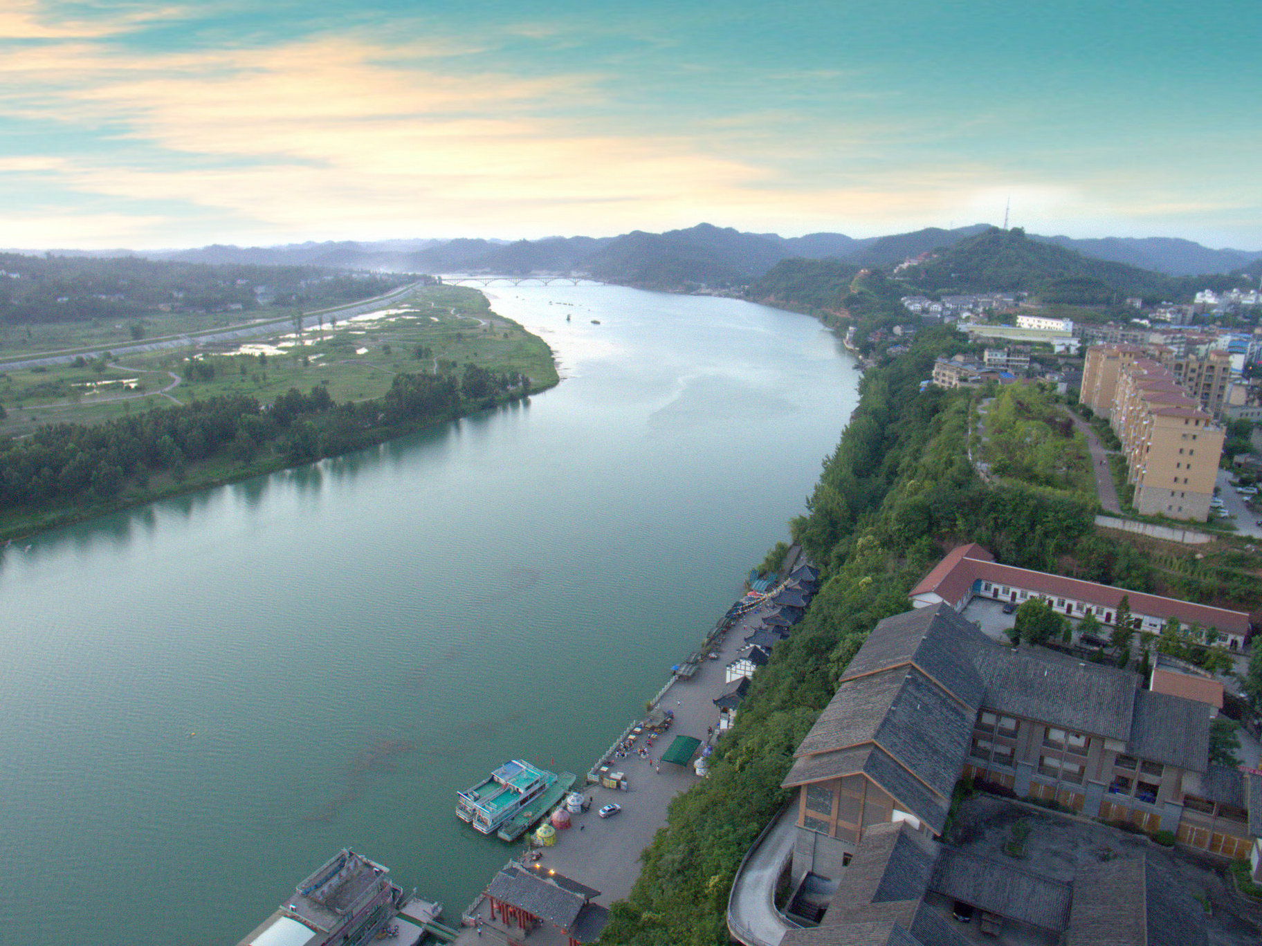 【航拍蓬安系列】——嘉陵第一桑梓全景-蓬安论坛-麻辣社区 四川第一