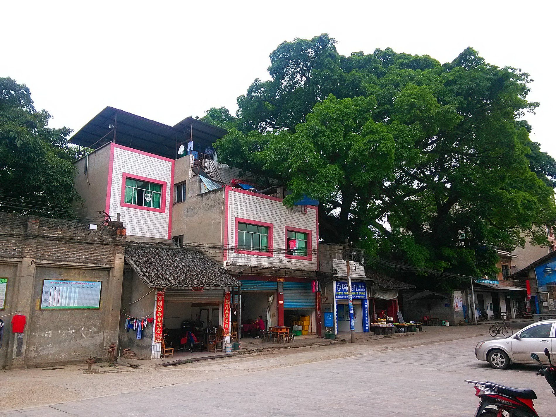 夫妻騎行看風景 江水悠悠繞錦屏(5月8日騎行營蓬之蓬安錦屏古鎮影)