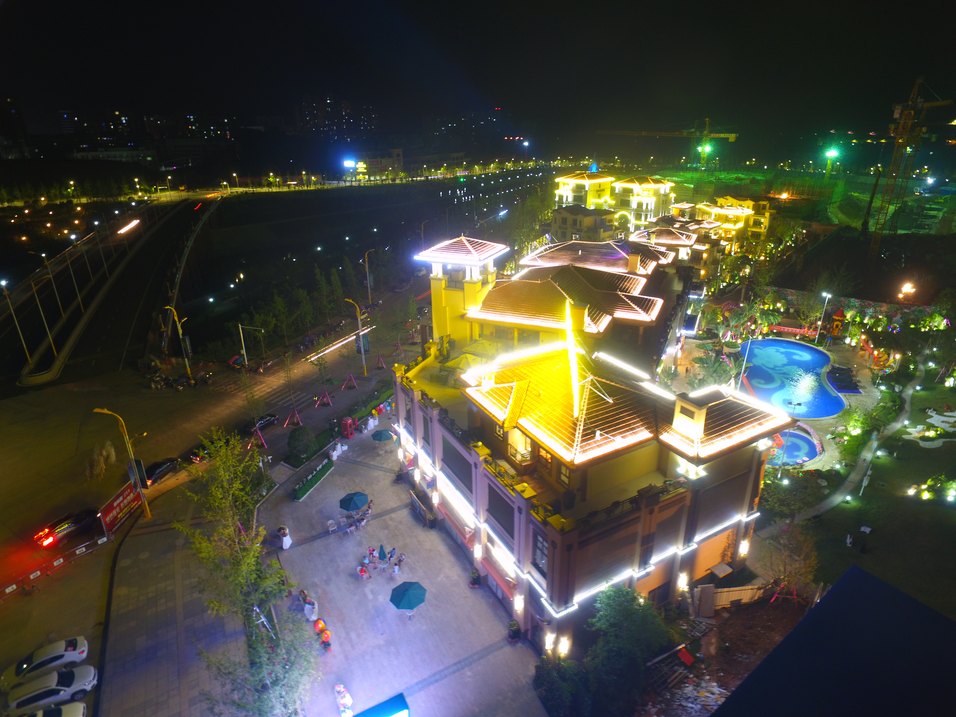 蓬安县夜景图片图片