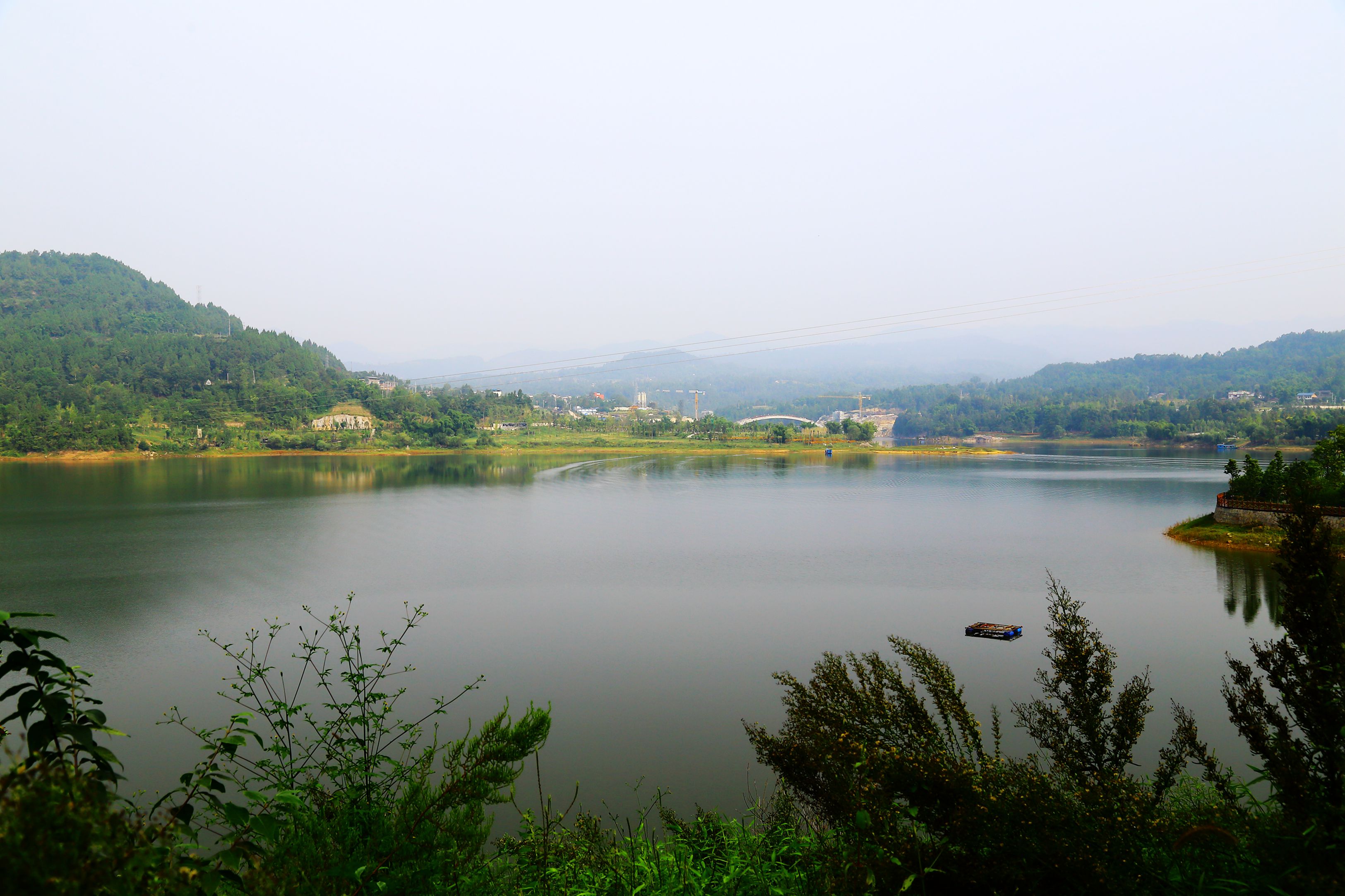 【四川 巴中 即将竣工的化湖风景区抢先看】巴中市徒步运动协会游拍