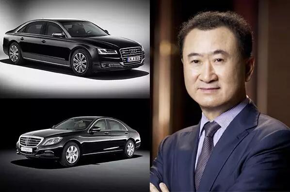 座驾:奔驰s600sel,奥迪a8lw12 作为中国首富王健林在豪车方面堪称富豪