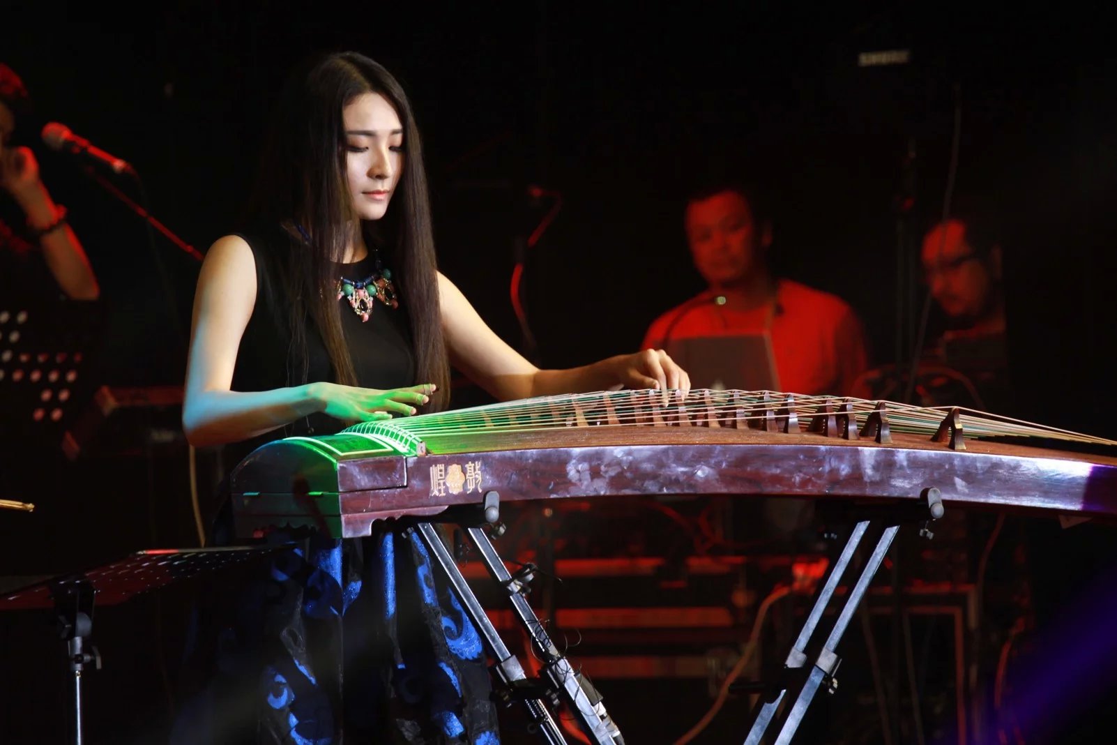 青年古筝演奏家张桐语美照