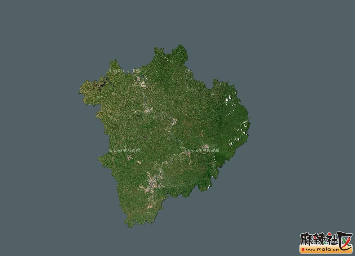 南充三区六县市最新卫星影像图