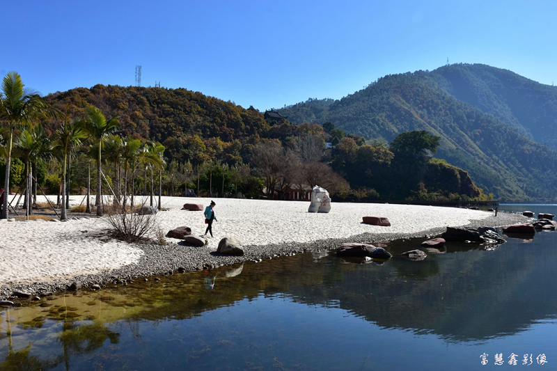 西昌邛海国家湿地公园青龙寺新沙滩图片
