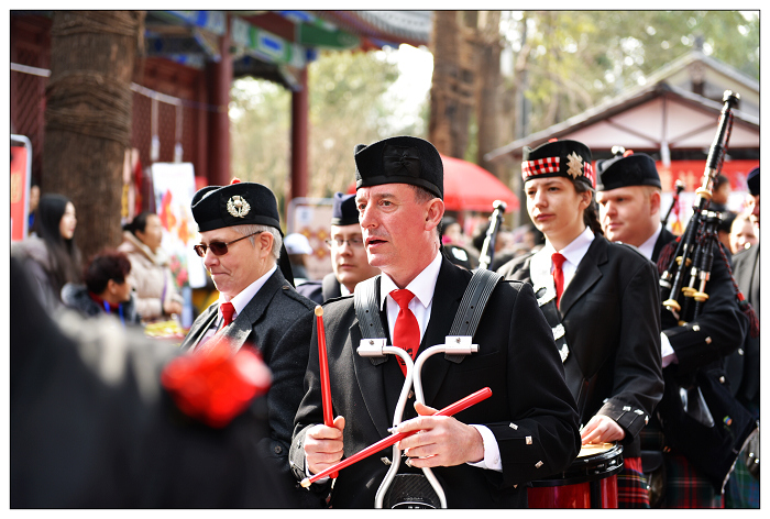 英格兰风笛表演队的风采