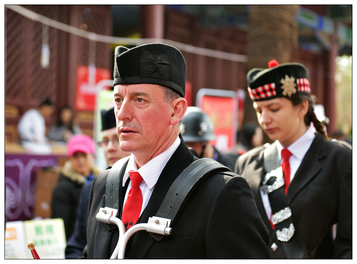 英格兰风笛表演队的风采