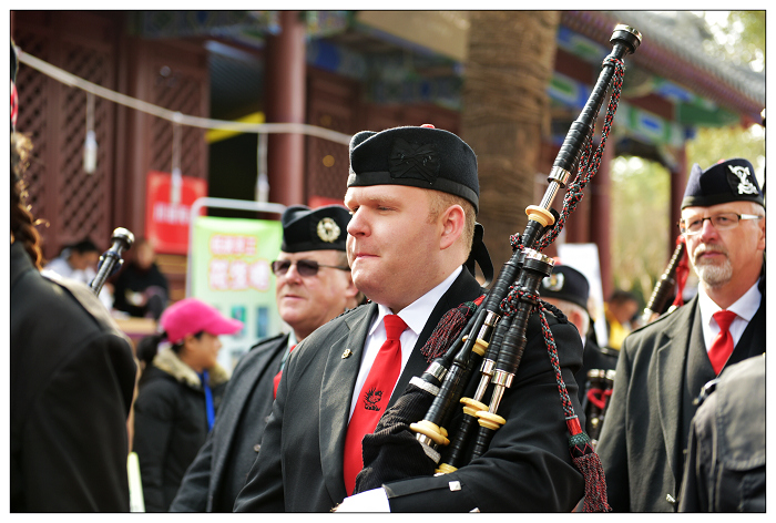 英格兰风笛表演队的风采
