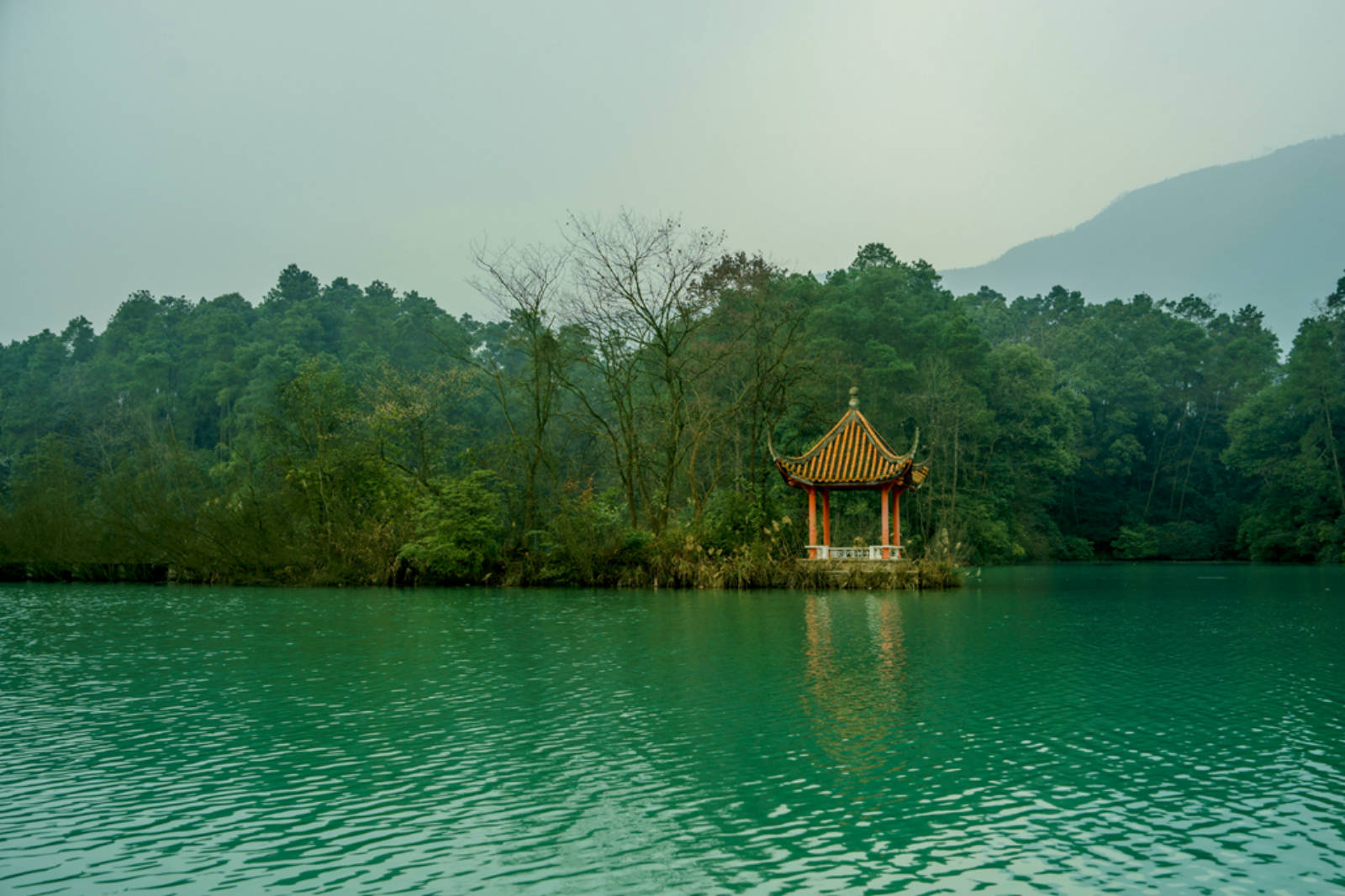 安州区白水湖风景区图片