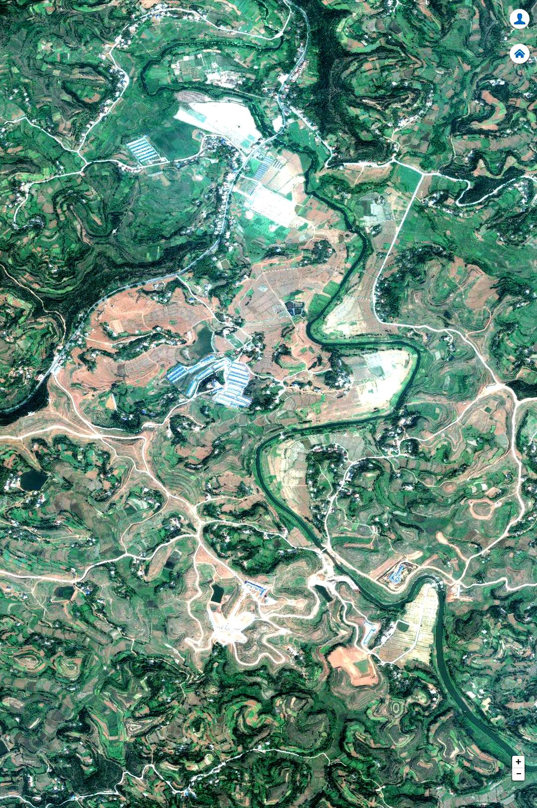 【地理蓬安】39个乡镇卫星影像图