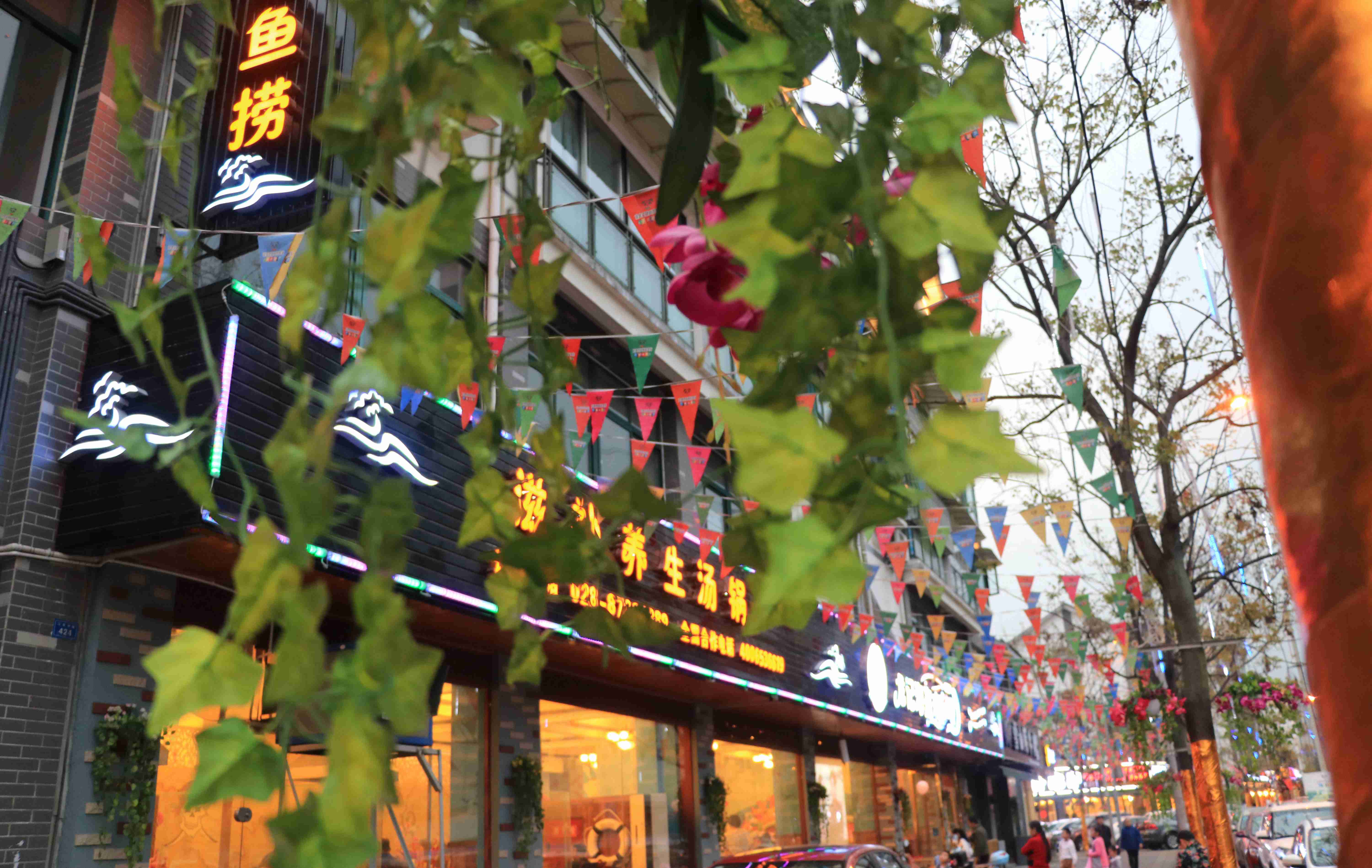 这些年,都江堰龙潭湾风情美食街变化还是挺大的!