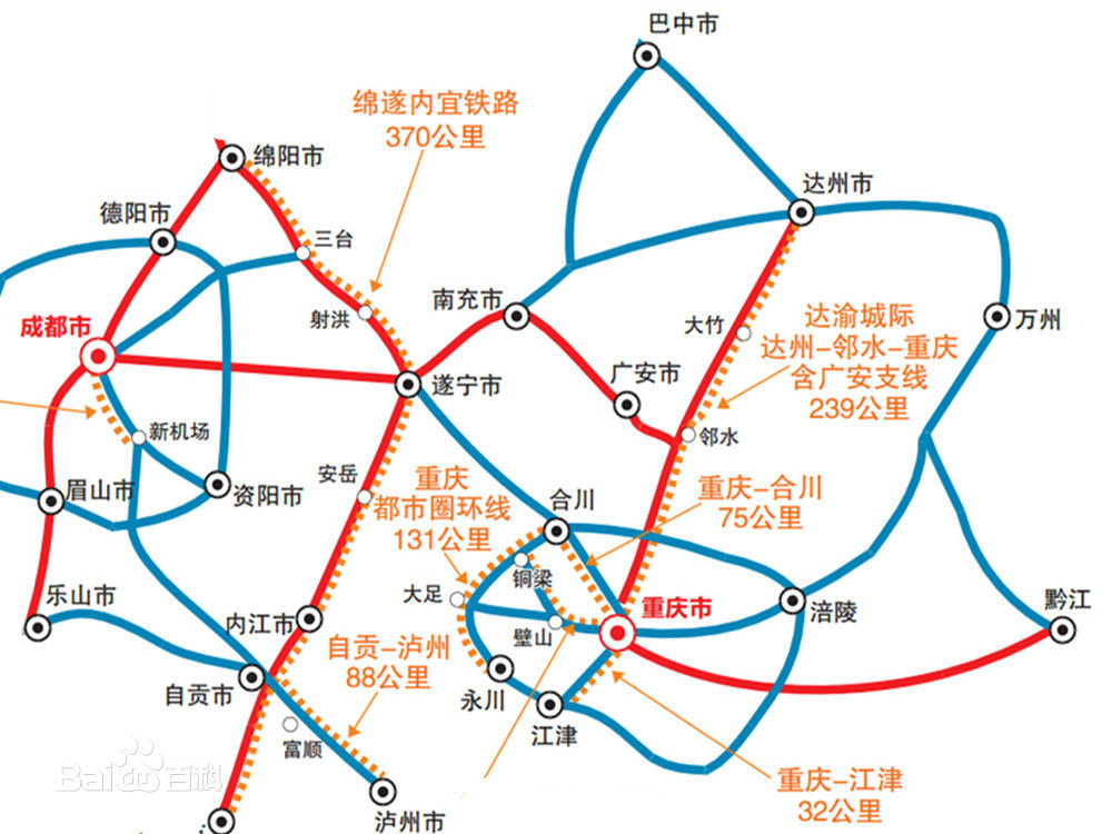 广安市铁路网规划图图片