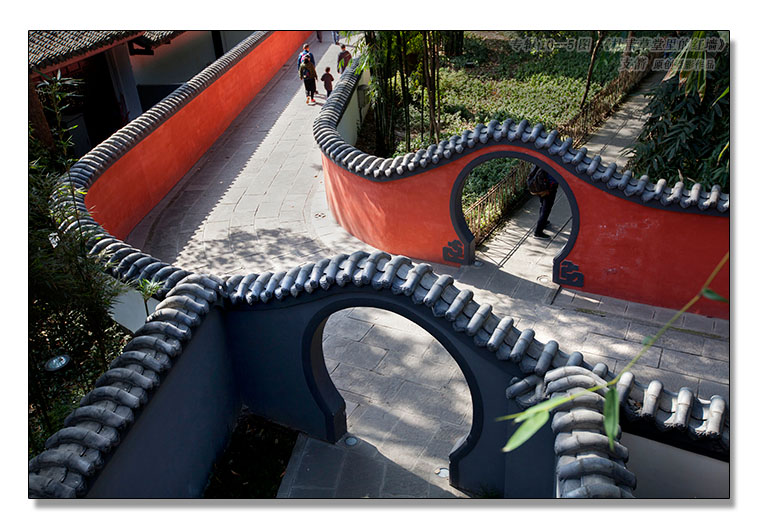 中式建筑专辑105图杜甫草堂里的红墙