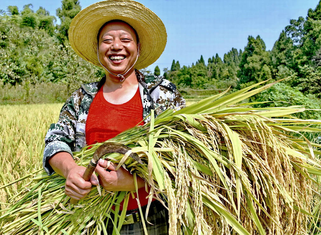 《最美中国人笑脸照片》(丰收的喜悦)