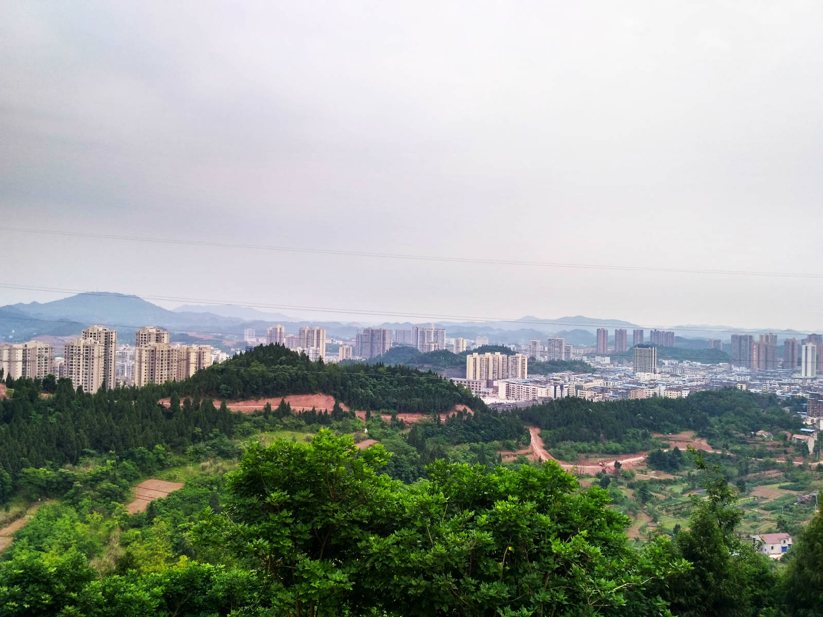 城区制高点-马鞍山鸟瞰今日蓬安城-蓬安论坛-麻辣社区 四川第一网络