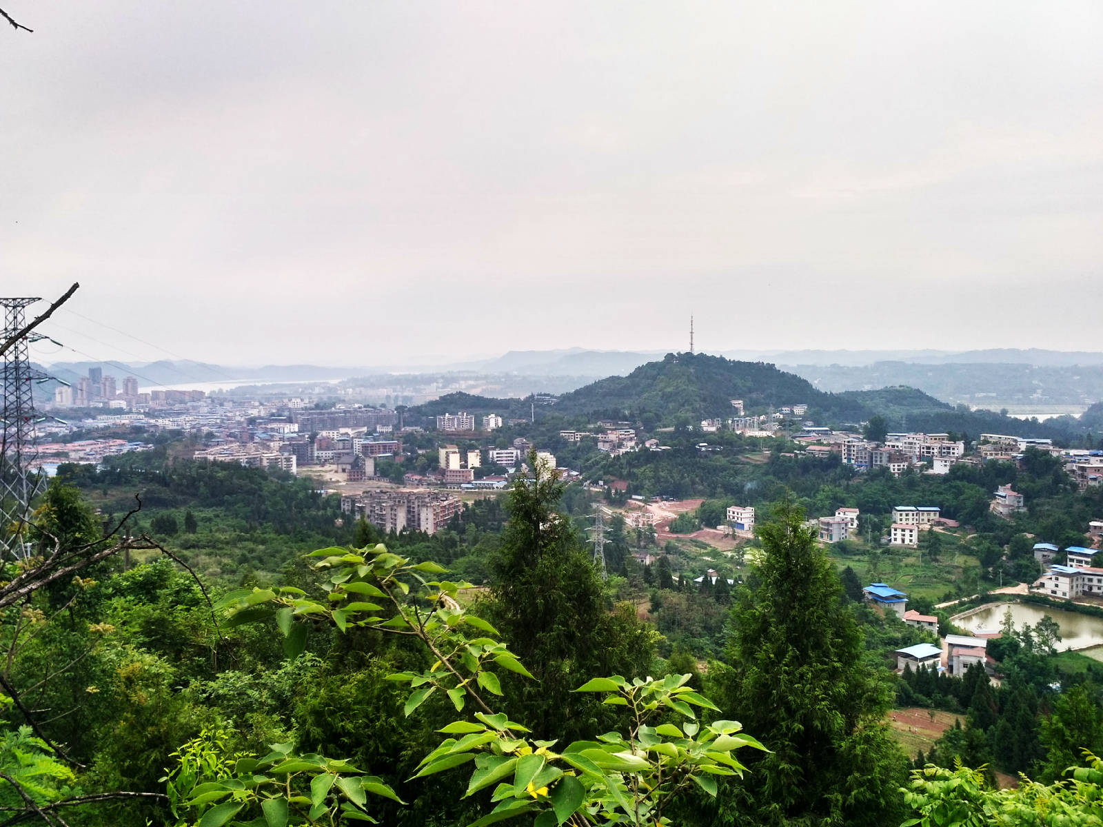 城区制高点-马鞍山鸟瞰今日蓬安城-蓬安论坛-麻辣社区 四川第一网络
