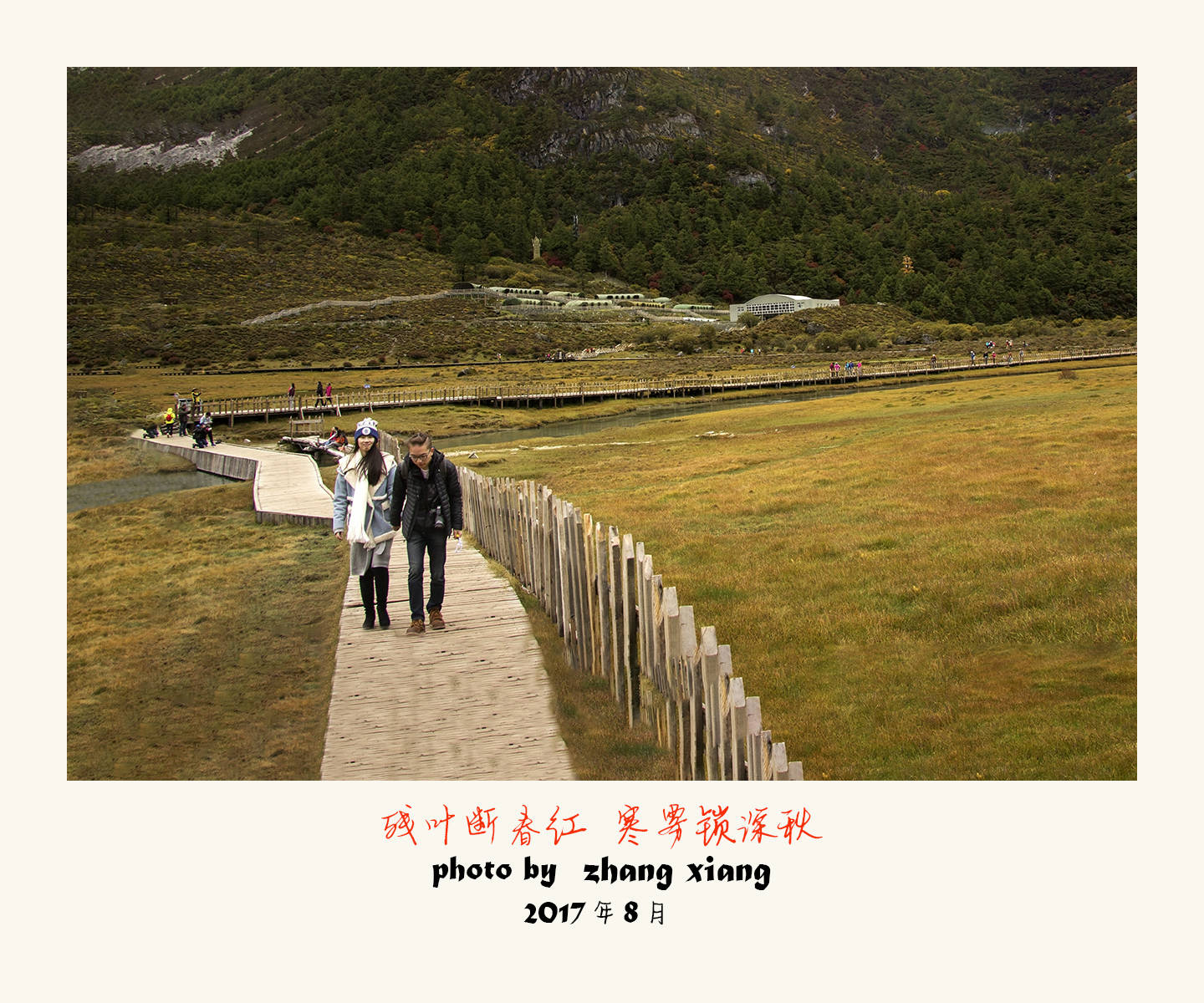 残叶断春红，寒雾锁深