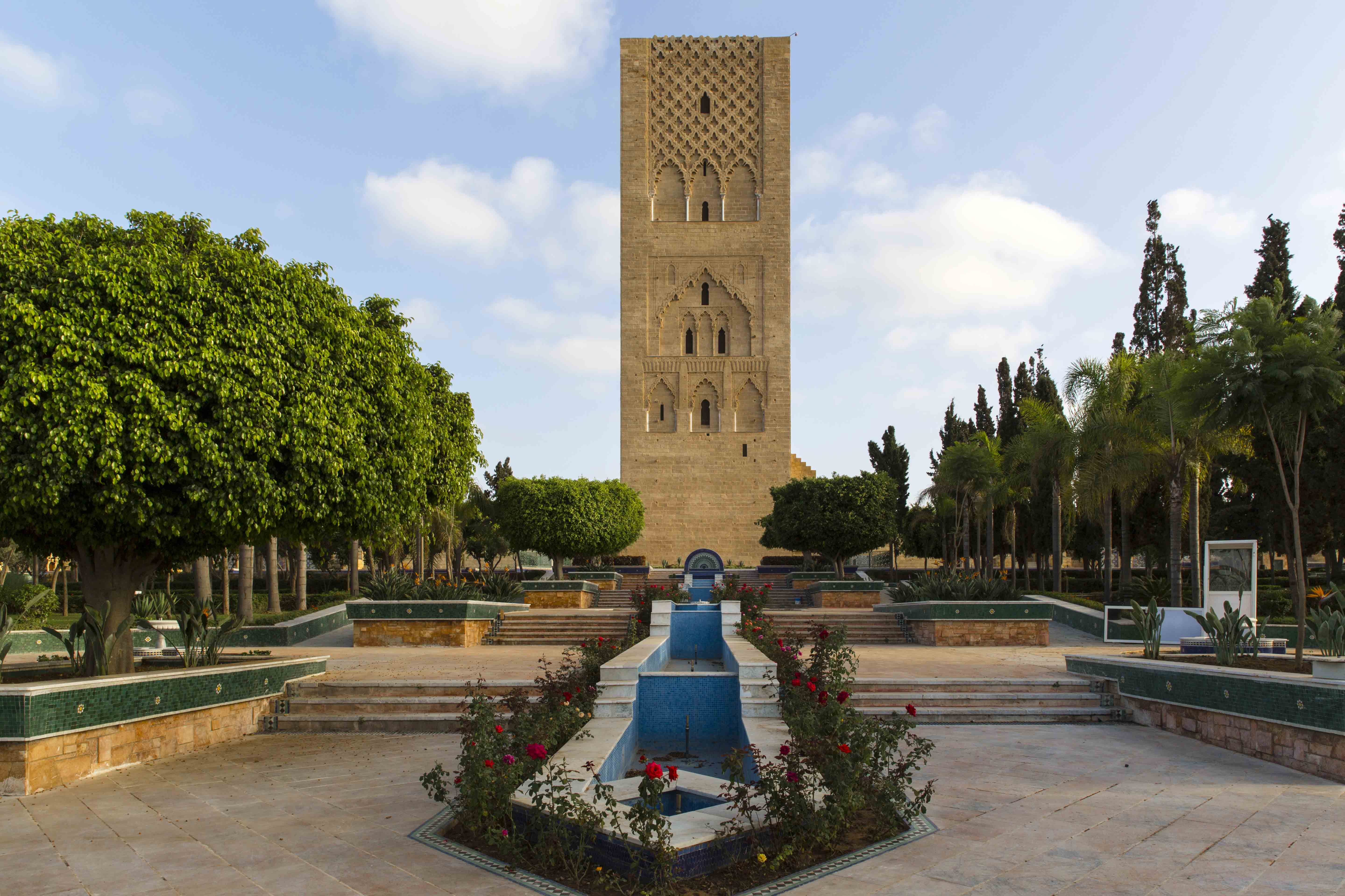 摩洛哥首都拉巴特的穆罕默德五世陵寝和哈桑塔