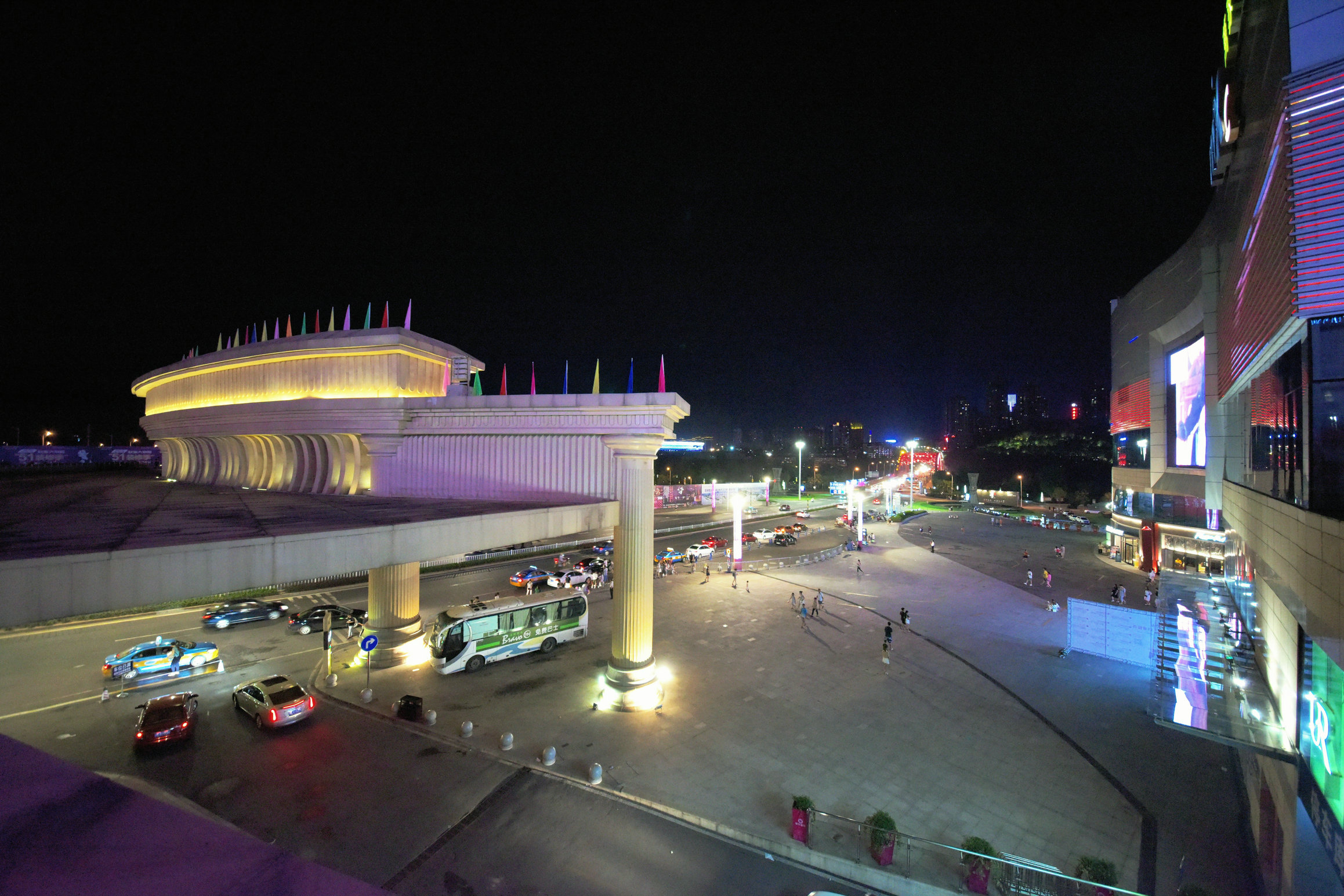 泸州夜景图片东门口图片