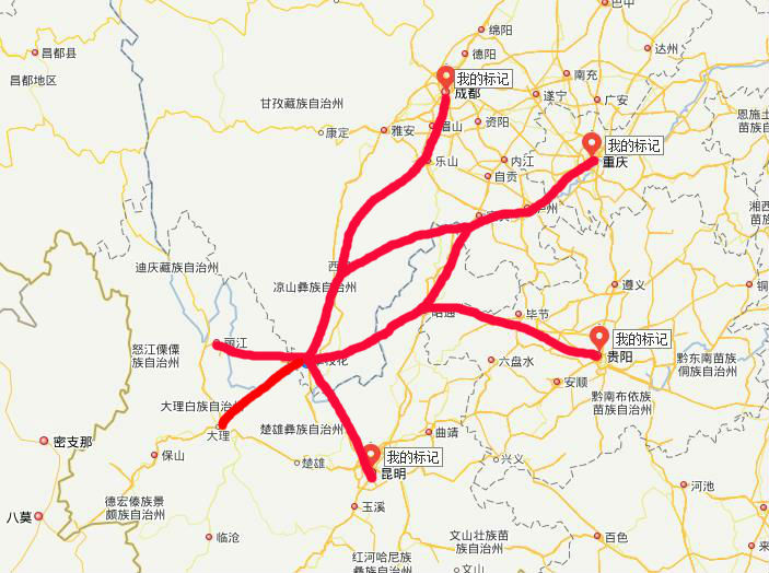 宜西攀高铁线路图图片