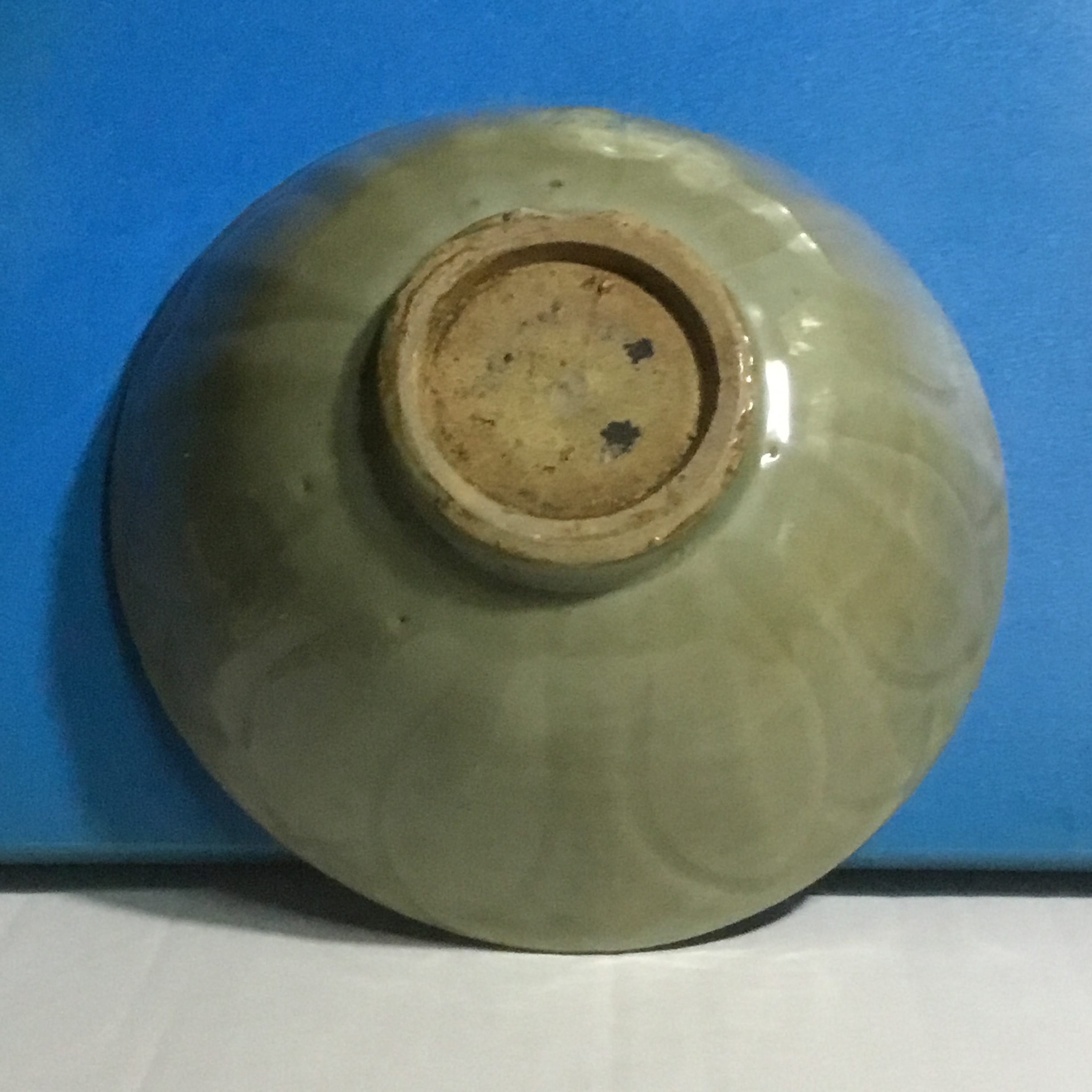 唐越窑密色瓷撇口碗美品罕见