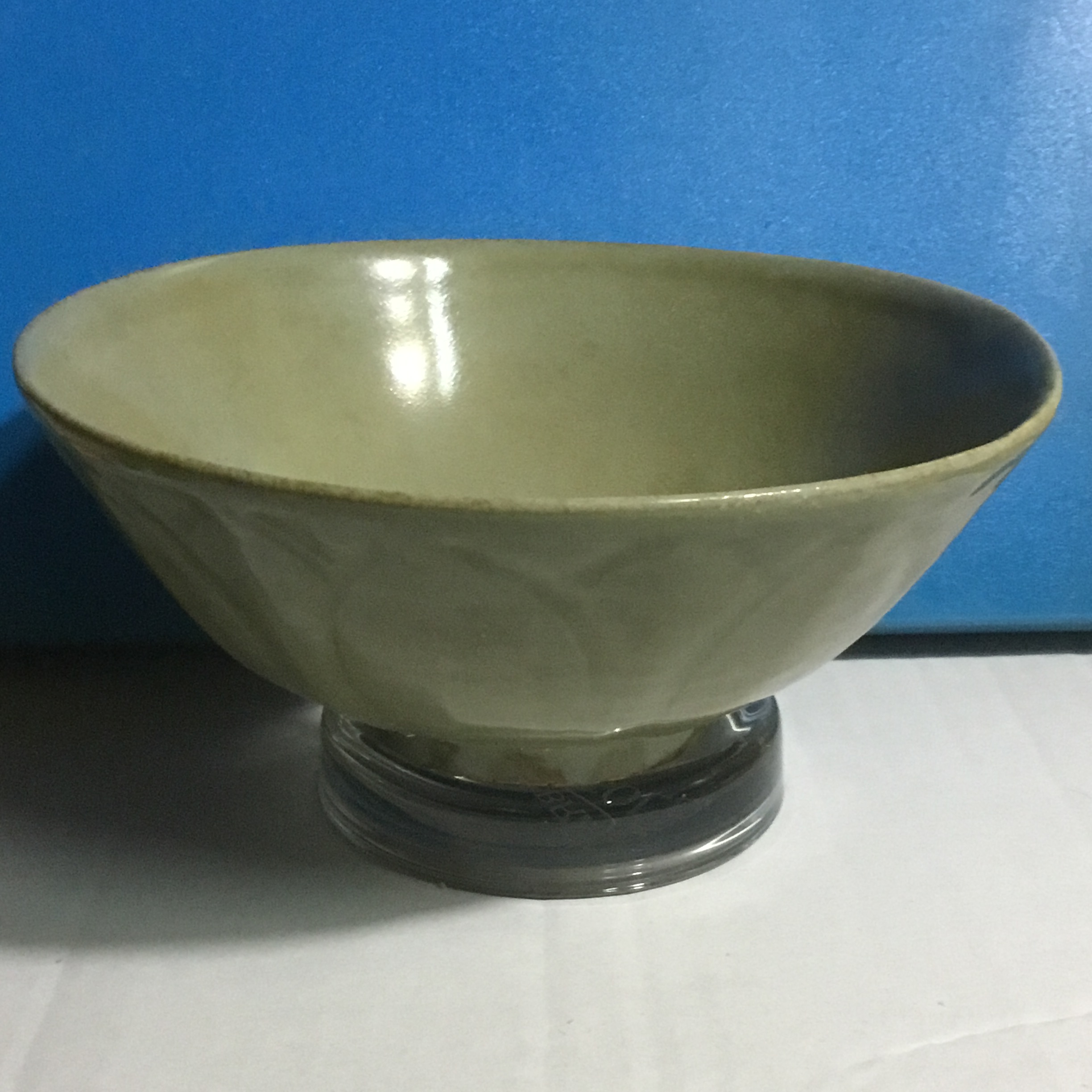 唐越窑密色瓷撇口碗美品罕见