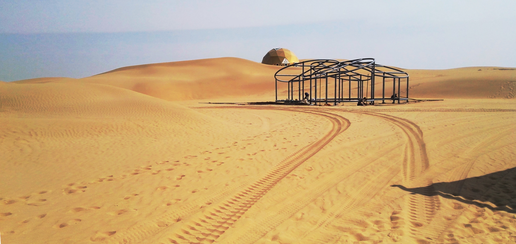 内蒙古包头响沙湾沙漠风景区风光