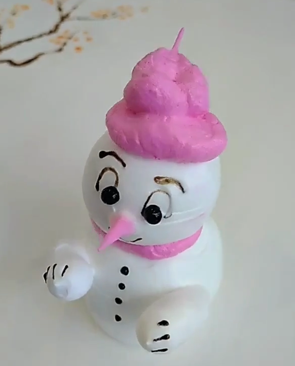 今天学的奶油小雪人每日打卡