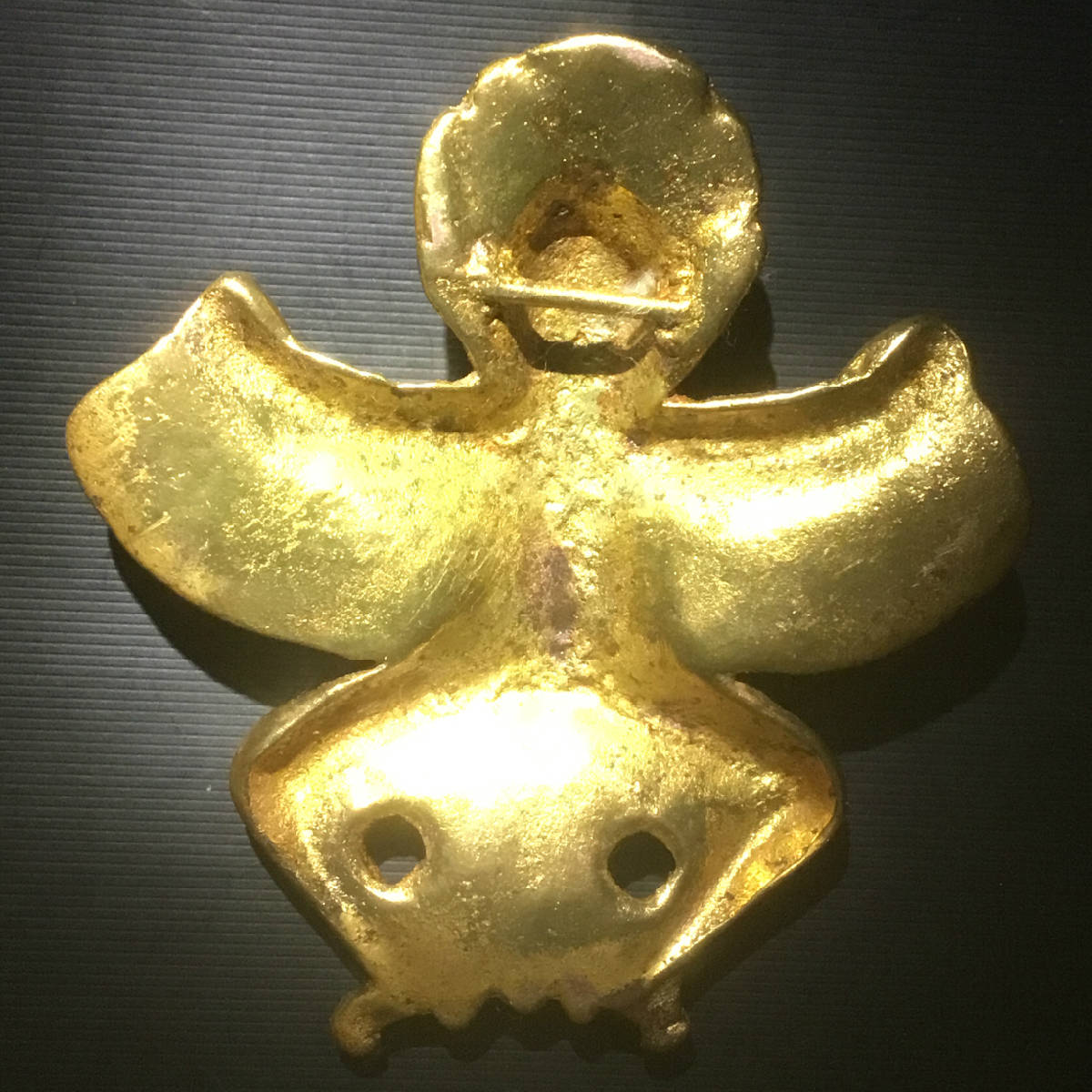 辽金质人形飞天神萨满巫师护身符美品仅见