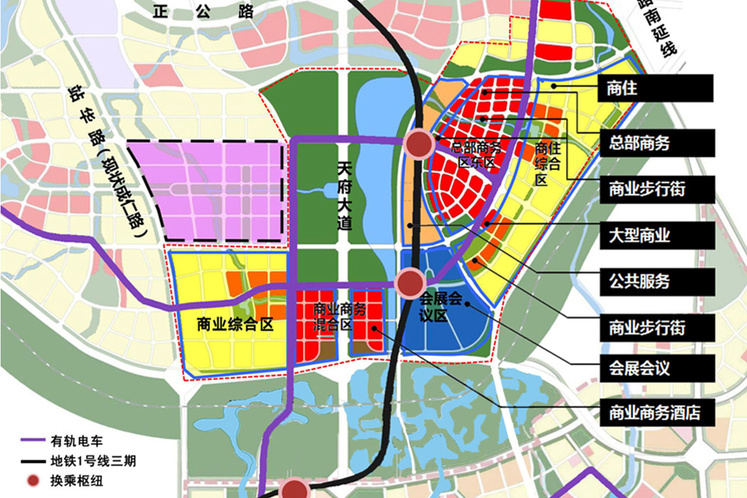 天府新区土地规划图图片