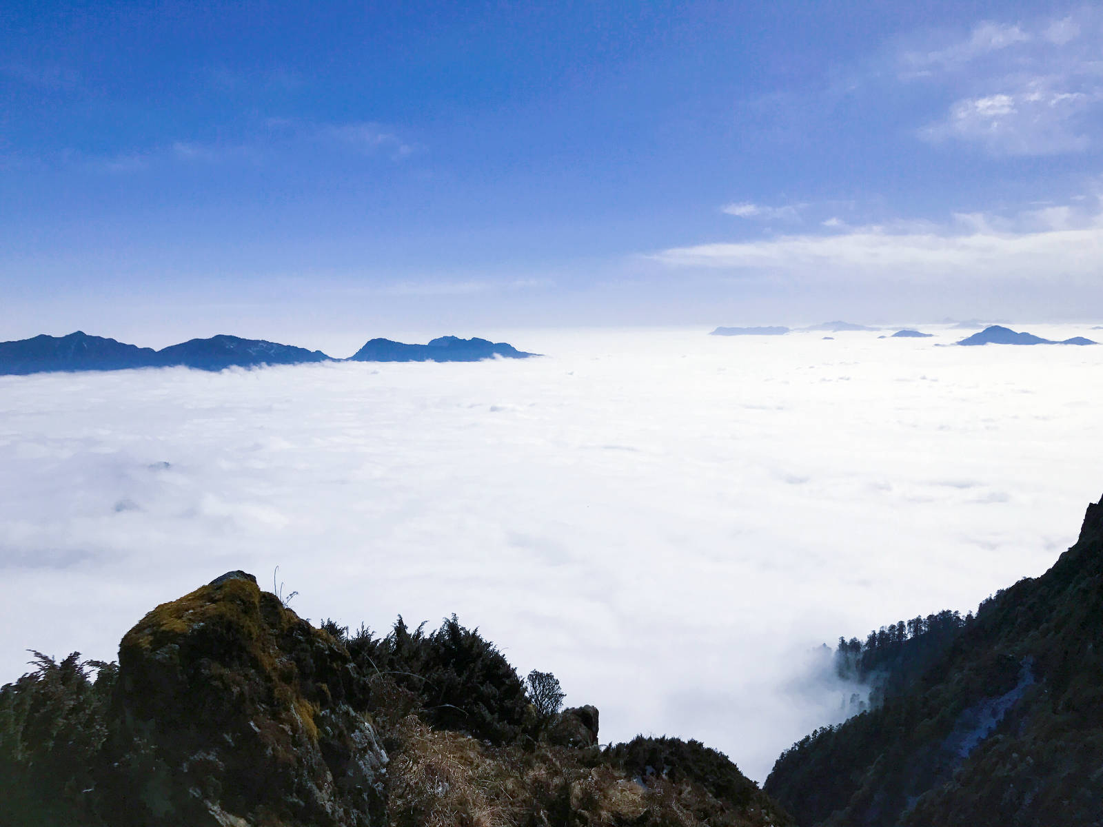 二郎山喇叭河景区焦山云海