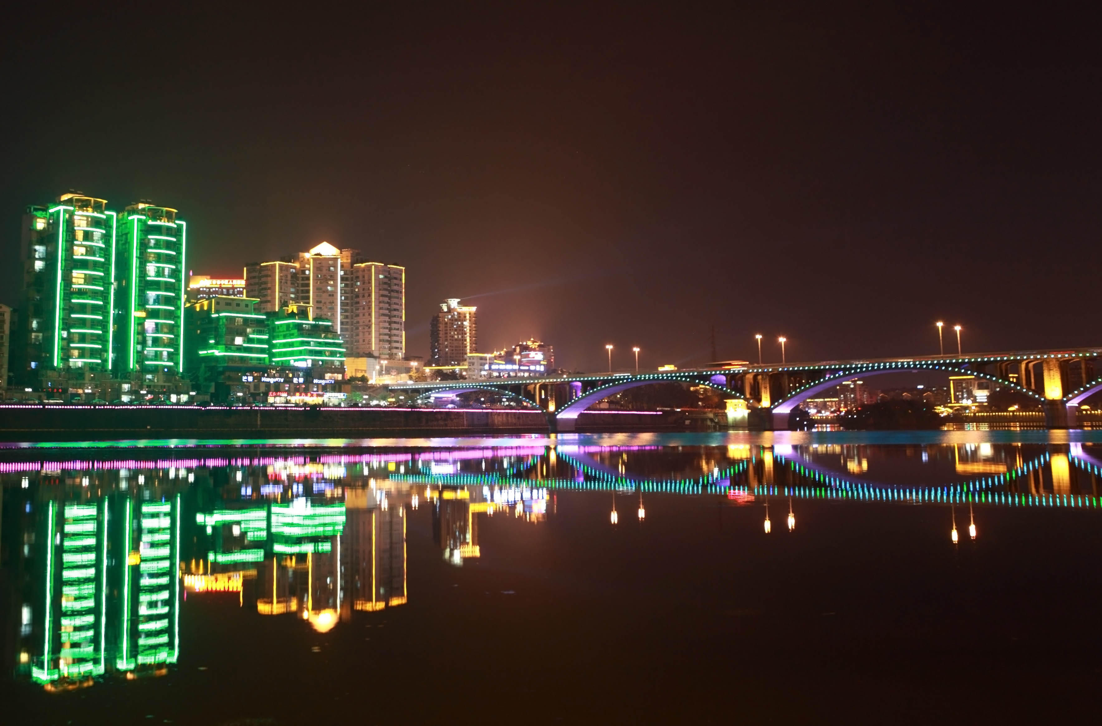 内江夜景图片高清图片