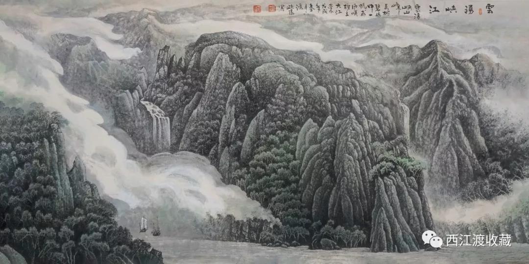 名画欣赏‖当代山水画领袖欧阳忠水墨中国的极致之美