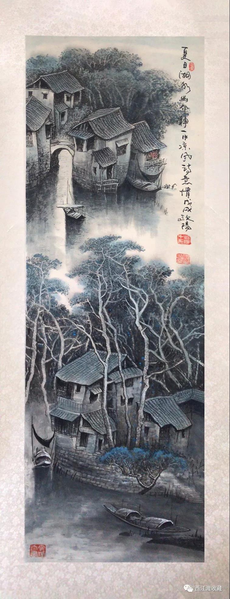 名画欣赏‖当代山水画领袖欧阳忠水墨中国的极致之美