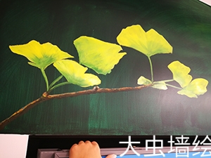 成都温江大虫墙绘:手绘墙绘的步骤
