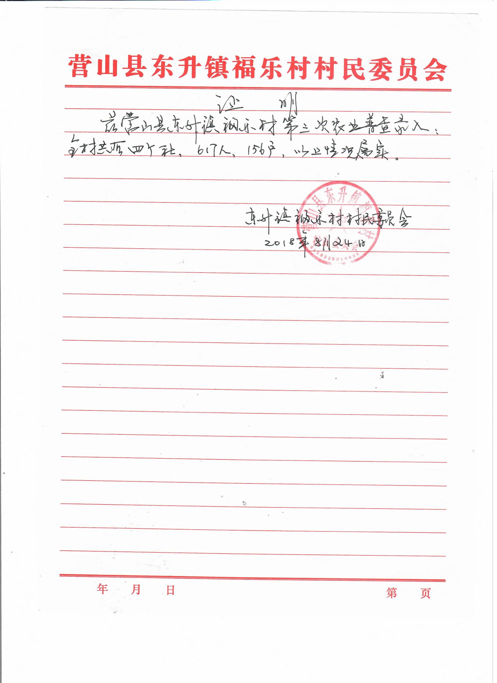 福乐村人口证