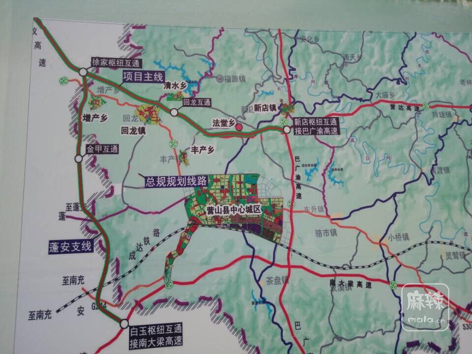 阆仪营高速线路图图片