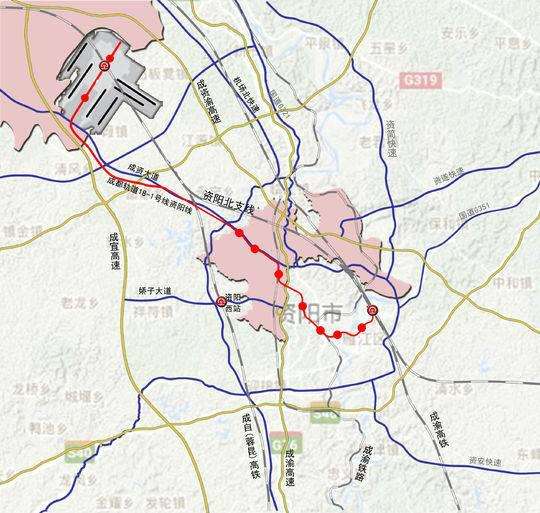 资阳18号线地铁线路图图片