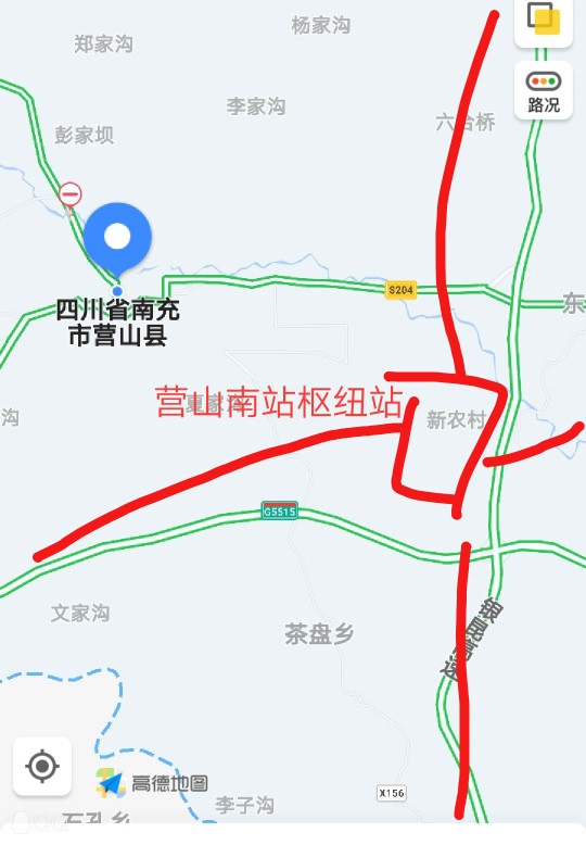 营山二环路地图图片