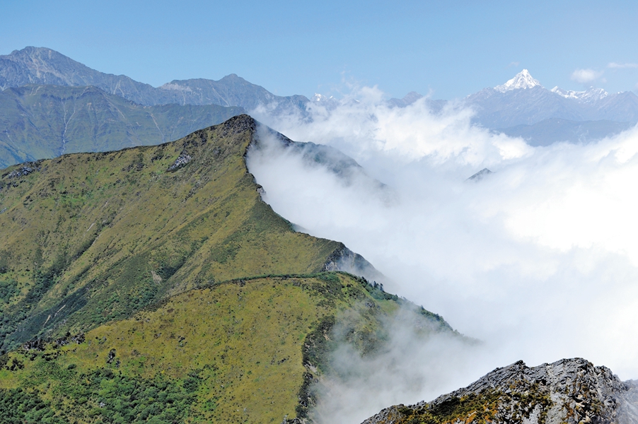 【走遍四川】天晴了?是时候登顶看阴阳界了—西岭雪山 6月1(周六)