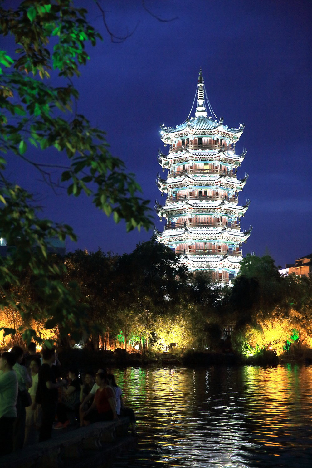 桂林夜景 真实图片