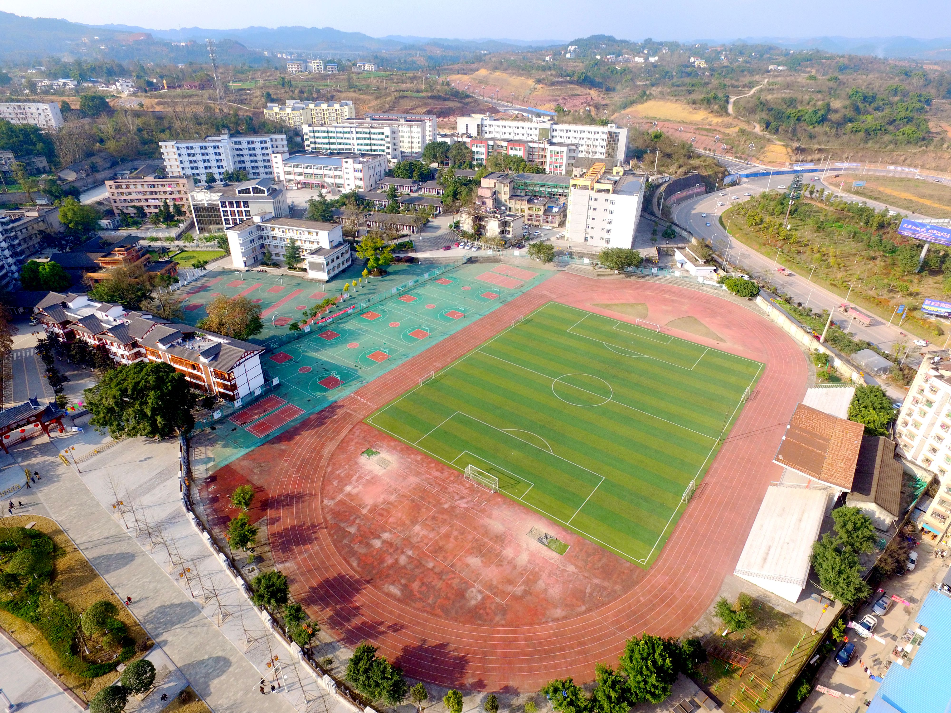 四川蓬安巨龙中学事件图片