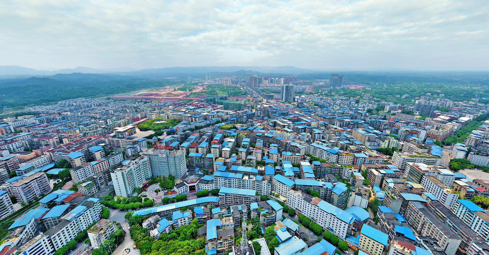 营山县全景图图片